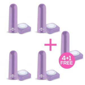 Pack 4+1 Dhalia Súper Bala Vibradora Control Remoto Alta Potencia