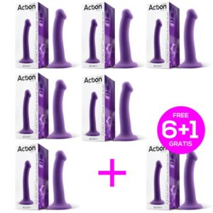 Pack 6+1 Bouncy Dildo Silicona Liquida Flexible 6.5-16.5 cm