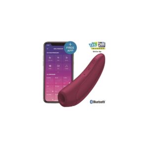 SATISFYER SUCCIONADOR CURVY 1+ APP BURDEOS