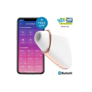 SATISFYER SUCCIONADOR LOVE TRIANGLE APP BLANCO