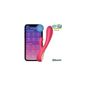 SATISFYER VIBRADOR MONO FLEX APP ROJO