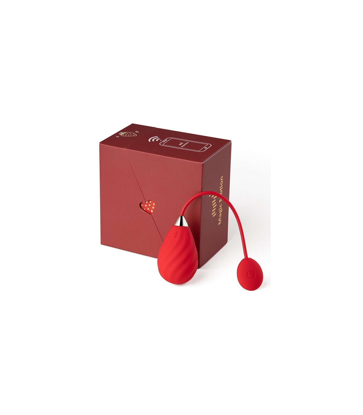 MAGIC MOTION HUEVO VIBRADOR MAGIC SUNDAE ROJO APP - Imagen 4